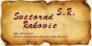 Svetorad Raković vizit kartica